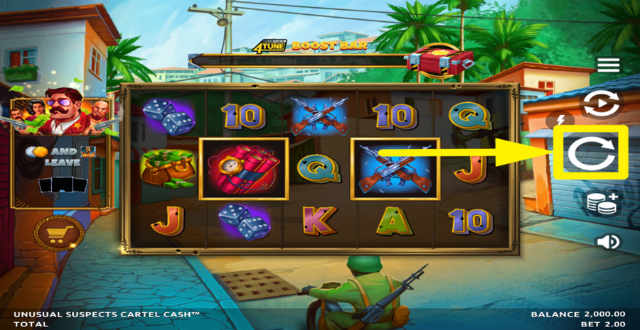 Unusual Suspects Cartel Cash Spin Button