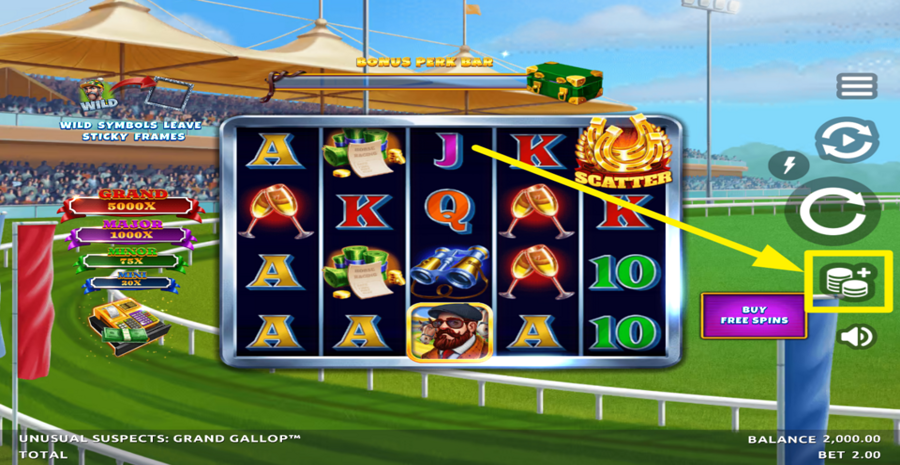 Unusual Suspects Grand Gallop Adjust Bet