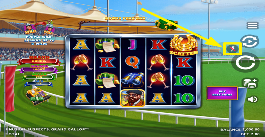 Unusual Suspects Grand Gallop Turbo Mode