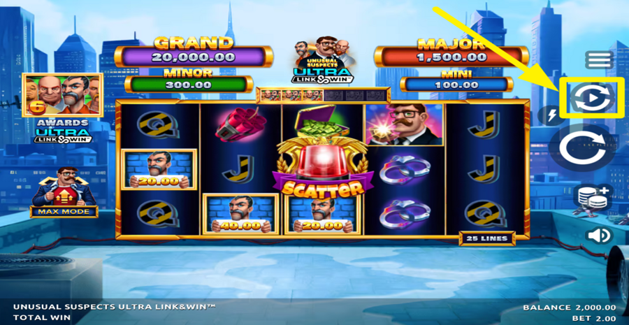 Unusual Suspects Ultra Link And Win Autoplay