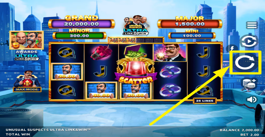 Unusual Suspects Ultra Link And Win Spin