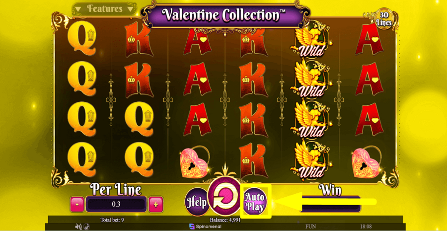 Valentine Collection 30 Lines Autoplay Feature