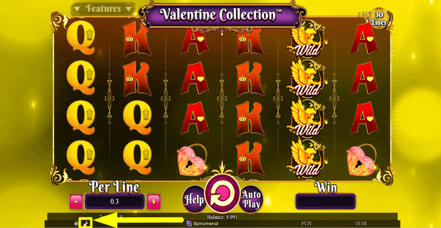 Valentine Collection 30 Lines Turbo Feature