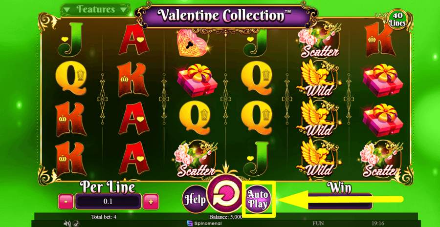 Valentine Collection 40 Lines Autoplay Feature
