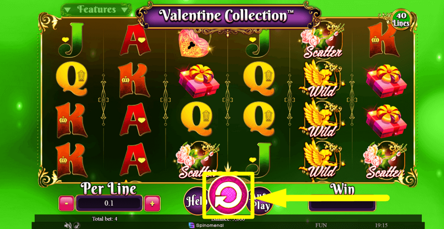 Valentine Collection 40 Lines Spin Button