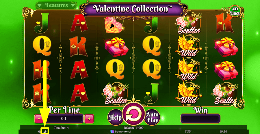 Valentine Collection 40 Lines Turbo Feature
