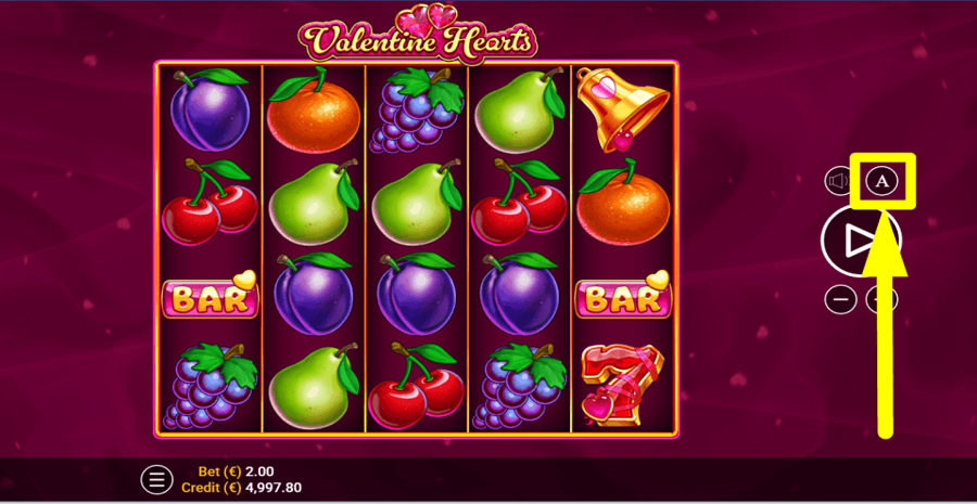 Valentine Hearts Autoplay Feature