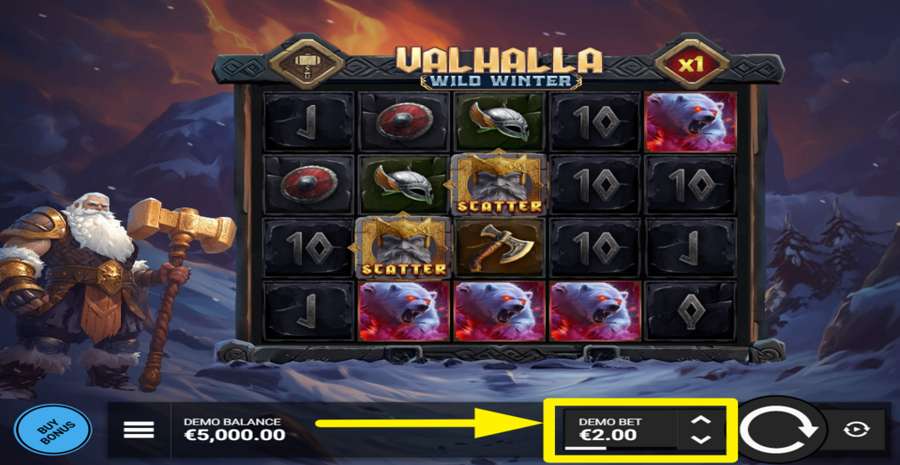 Valhalla Wild Winter Adjust Bet