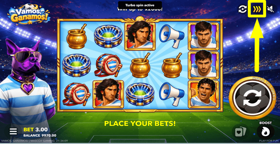 Vamos Ganamos Turbo Feature