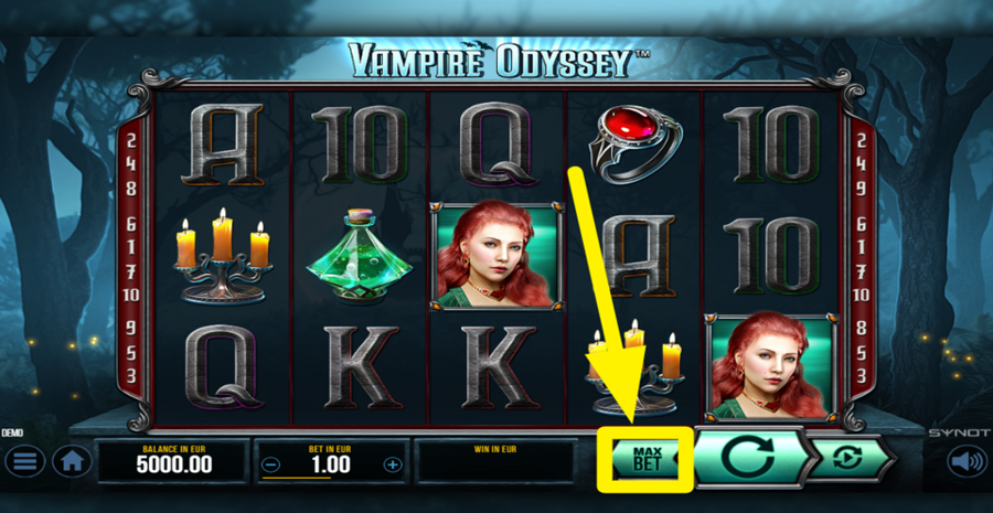 Vampire Odyssey Max Bet