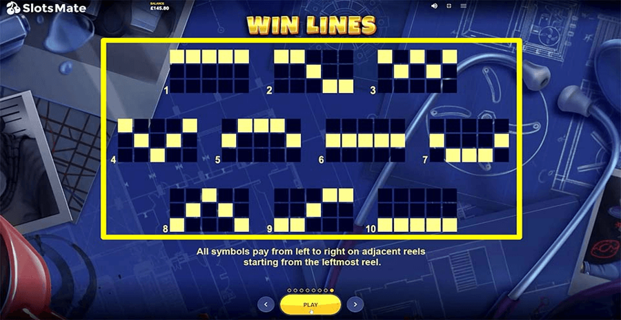 Vault Cracker Paylines