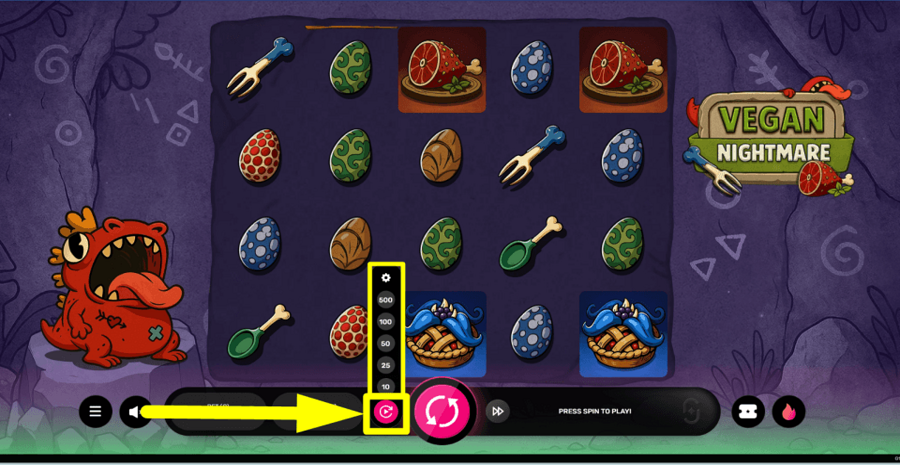 Vegan Nightmare Autoplay Feature