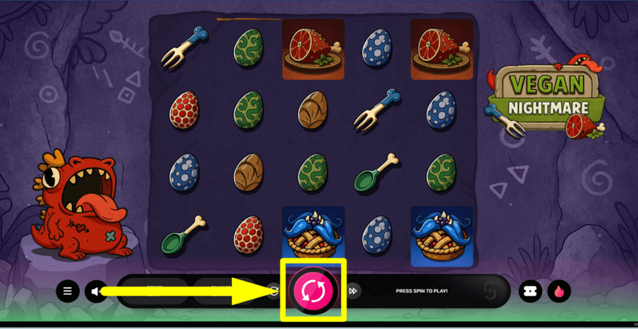 Vegan Nightmare Spin Button