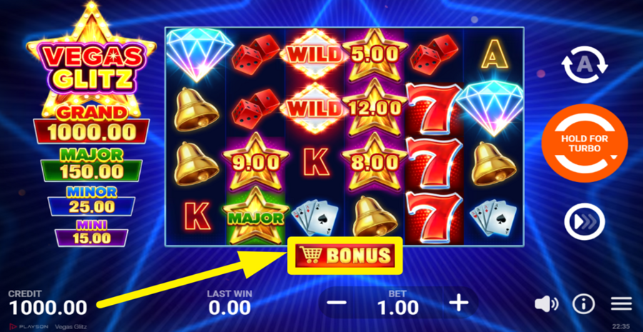 Vegas Glitz Buy Bonus