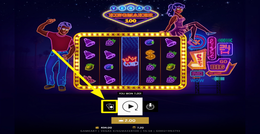 Vegas Kingmaker 100 Gamble