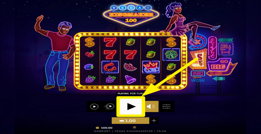 Vegas Kingmaker 100 Spin