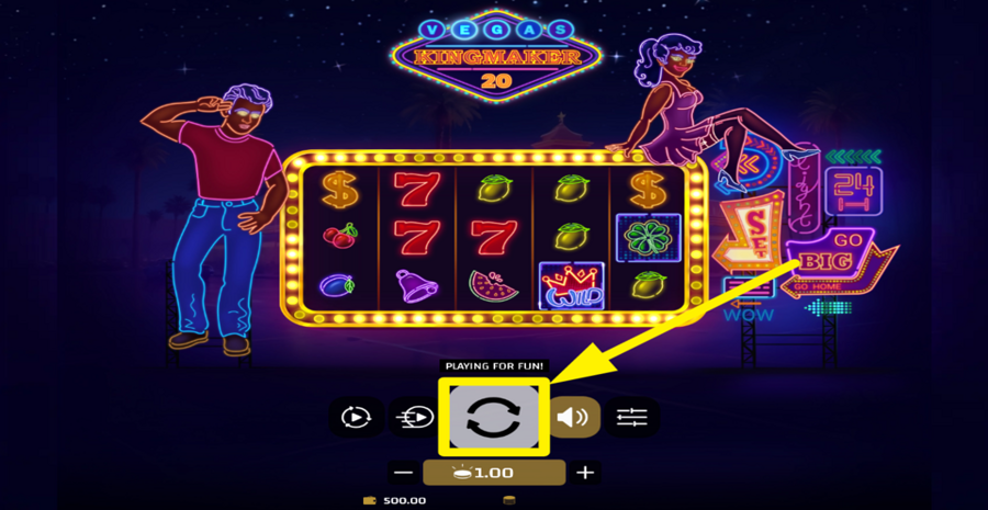 Vegas Kingmaker 20 Spin