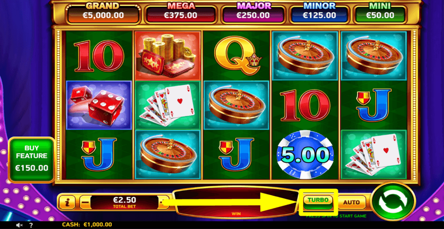 Vegas No Limit Wins Se Turbo Feature