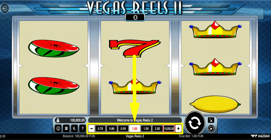 Vegas Reel Ii Bet Value