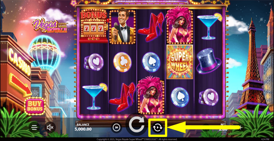 Vegas Royale Super Wheel Autoplay Feature