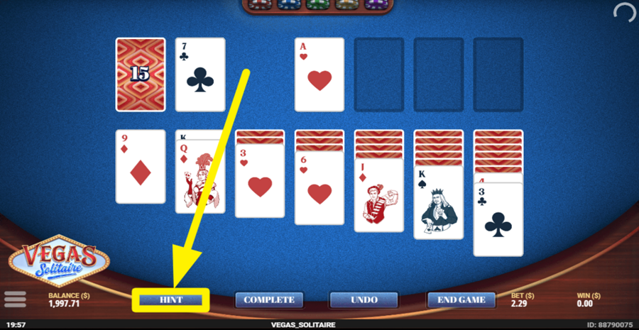 Vegas Solitaire Hint