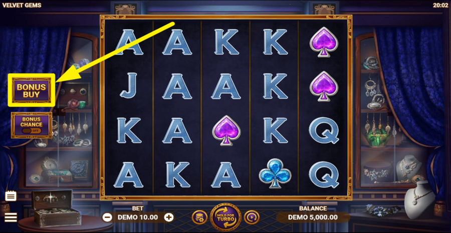 Velvet Gems Buy Bonus