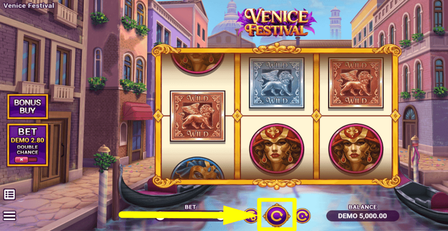 Venice Festival Spin Button