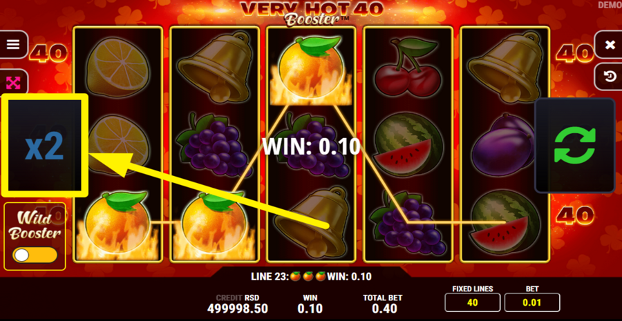 Very Hot 40 Booster Gamble