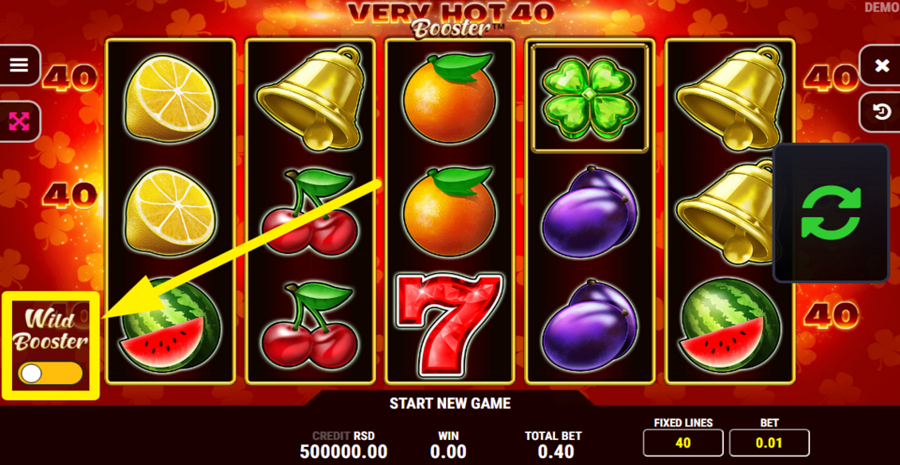 Very Hot 40 Booster Wild Booster