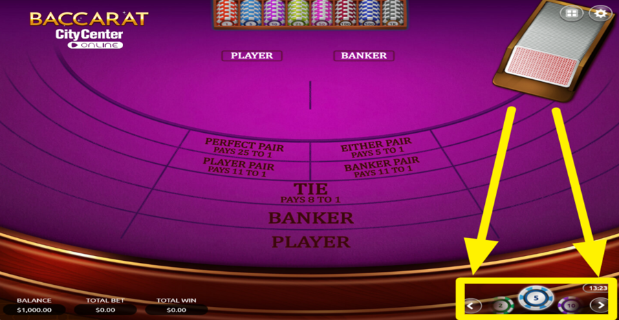 Vibra Gaming Baccarat Adjust Bet