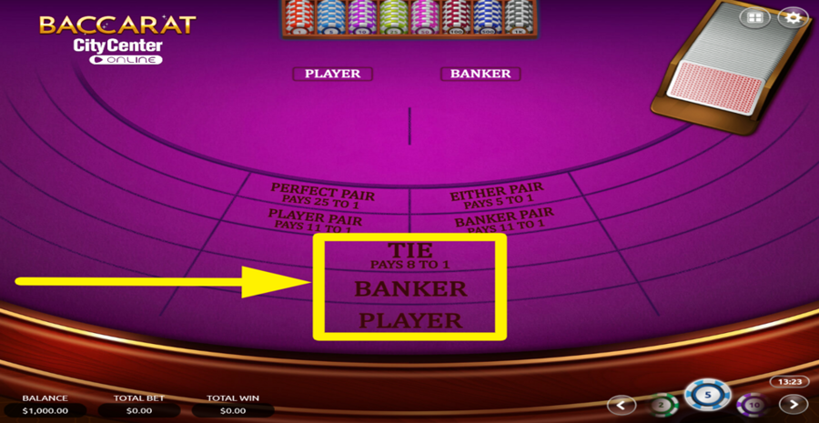 Vibra Gaming Baccarat Choose Player Banker Tie