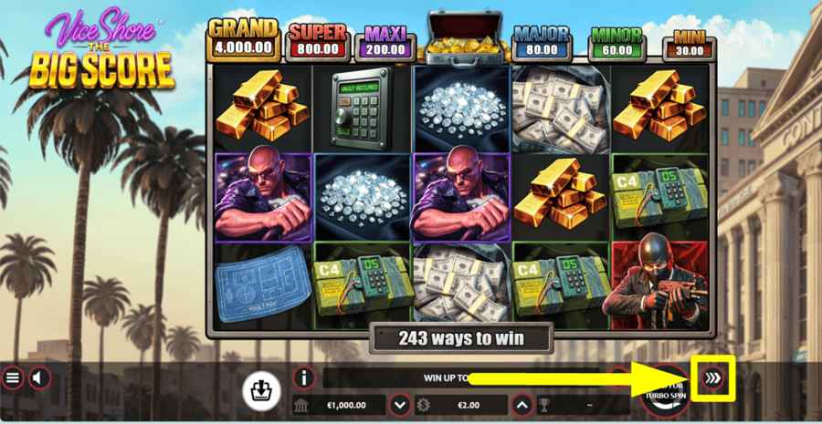 Vice Shore The Big Score Turbo Feature