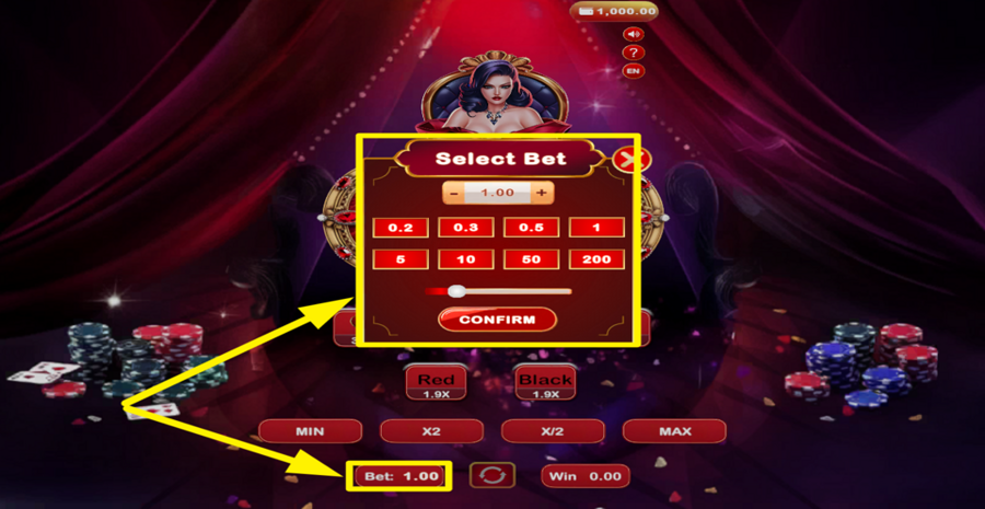 Victory Card Choose Bet