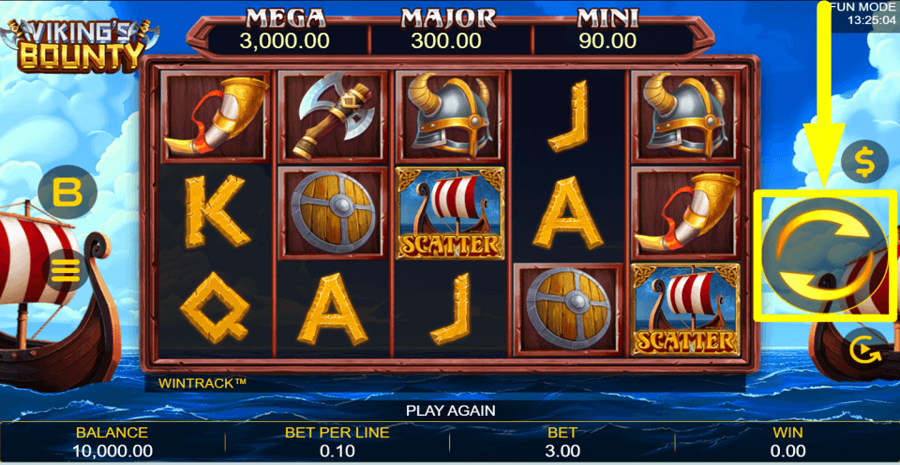 Vikings Bounty Spin Button