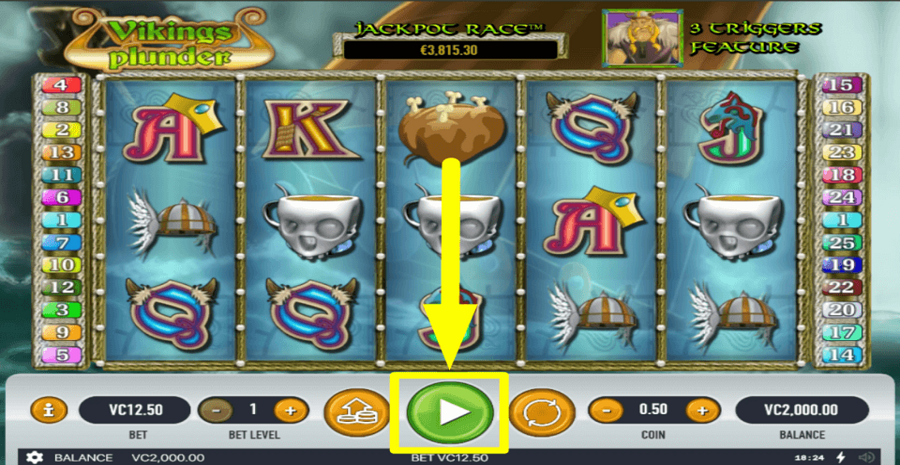 Vikings Plunder Play Button