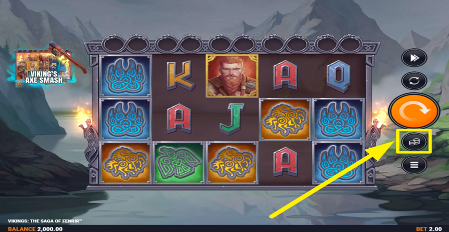 Vikings The Saga Of Fenrir Adjust Bet