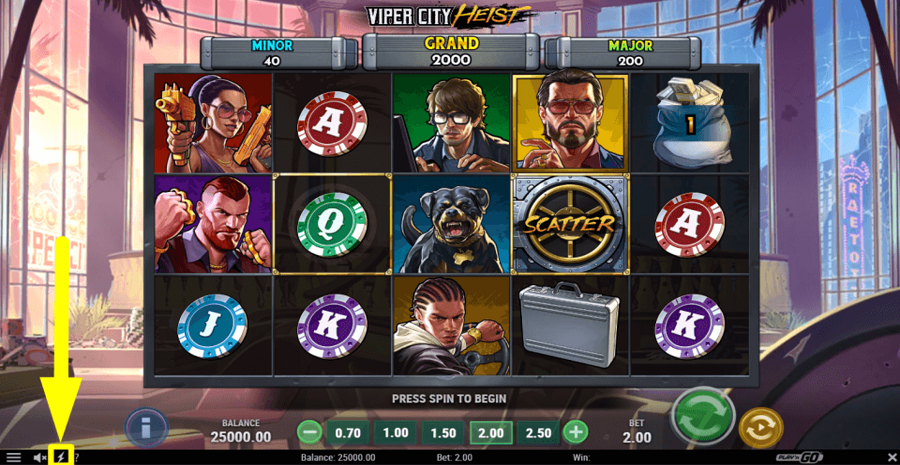 Viper City Heist Turbo Feature