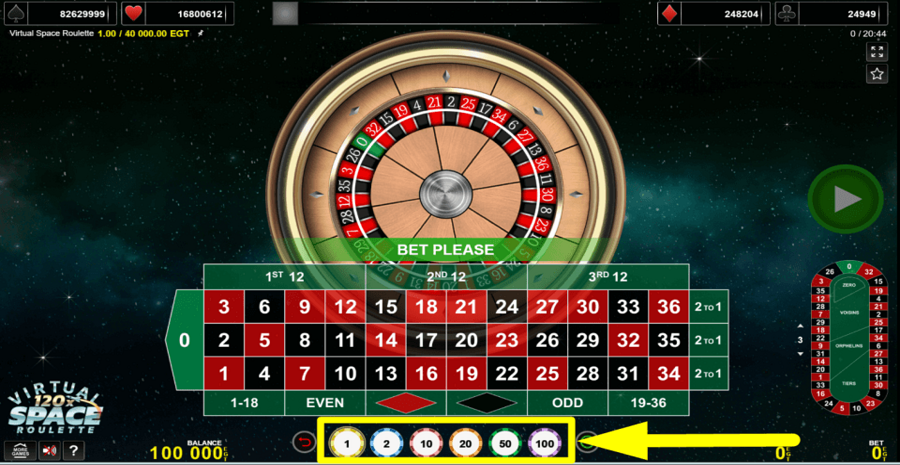 Virtual Space Roulette Review, Bonuses & Free Play (97.3% RTP)