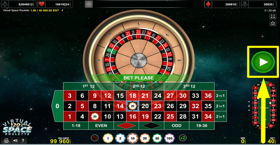Virtual Space Roulette Review, Bonuses & Free Play (97.3% RTP)