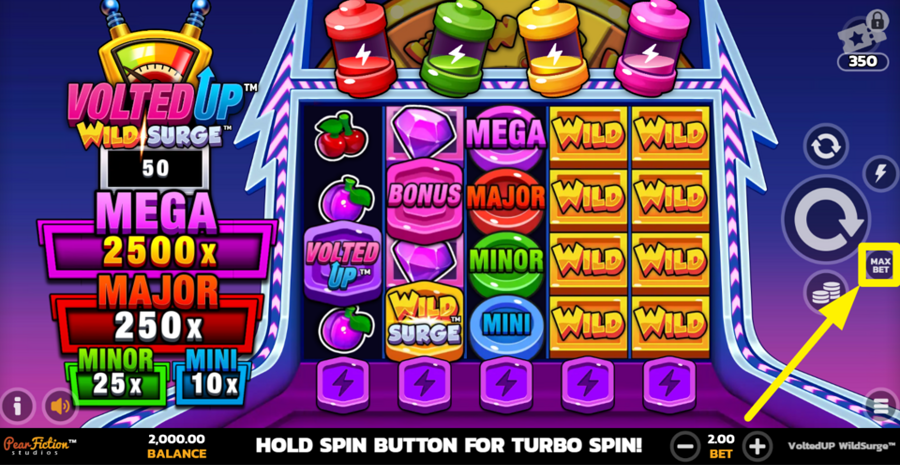 Volted Up Wild Surge Max Bet