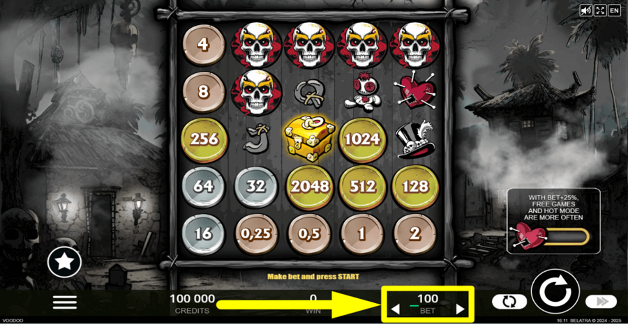 Voodoo Coins Bet Value