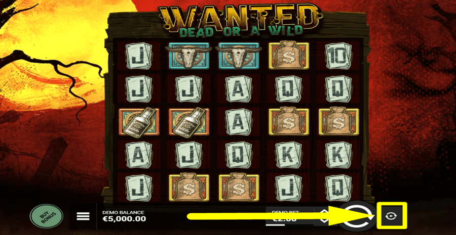 Wanted Dead Or A Wild Autoplay Feature