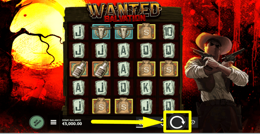Wanted Salvation Spin Button