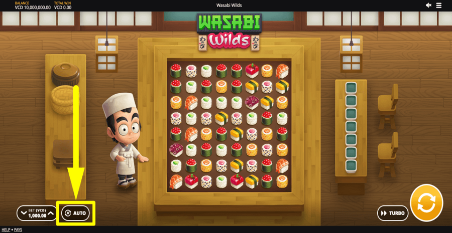 Wasabi Wilds Autoplay Feature