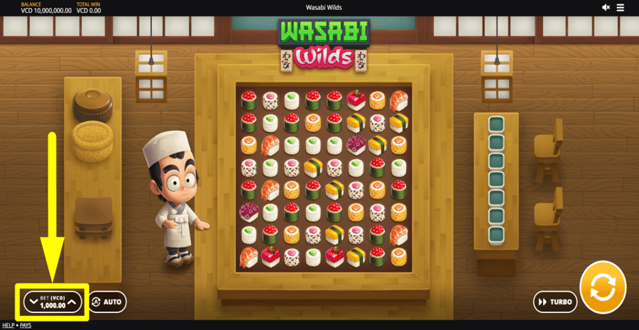 Wasabi Wilds Bet Value