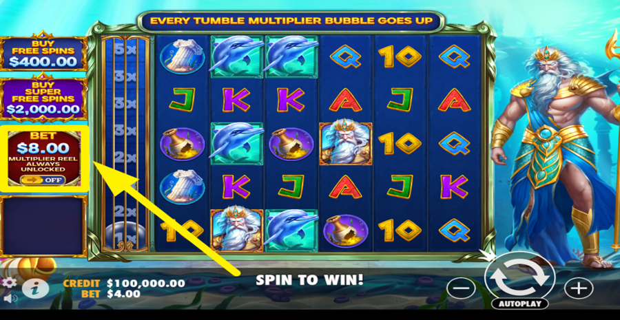 Waves Of Poseidon Boost Bet