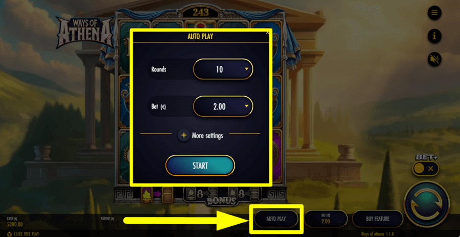 Ways Of Athena Autoplay Feature