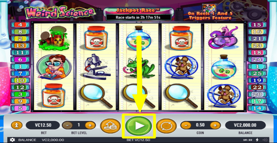 Weird Science Play Button