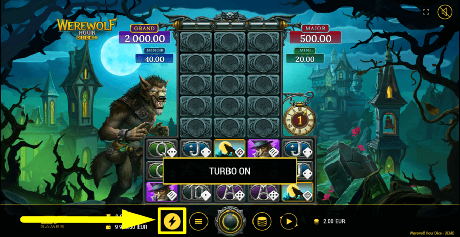Werewolf Hour Dice Turbo Feature