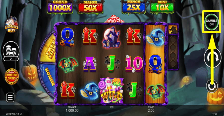 Werewolf It Up Gamble Feature